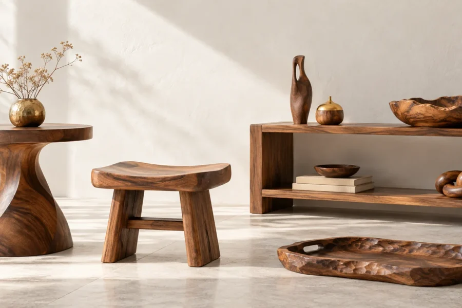 Ảnh minh họa bộ sản phẩm decor gỗ làm theo yêu cầu